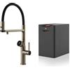 GESSI miscelatore rubinetto da cucina 60722 149 Finox Brushed Nickel VITA Collection con unità CALDO 60806 - 60722-149+60806