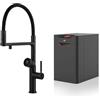 GESSI miscelatore rubinetto da cucina 60722 299 Matt Black VITA Collection con unità CALDO 60806 - 60722-299+60806