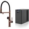 GESSI miscelatore rubinetto da cucina 60722 708 Copper Brushed VITA Collection con unità FREDDO 60802 - 60722-708+60802