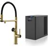 GESSI miscelatore rubinetto da cucina 60722 727 Brass Brushed VITA Collection con unità FREDDO 60802 - 60722-727+60802