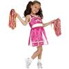 SMIFFYS Costume da cheerleader, bambina con abito e pompon Halloween