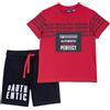 Chicco Completo 2 Pezzi T-Shirt E Pantaloncini, Bambini e ragazzi, Rosso (2), 5 anni
