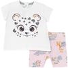 Chicco, Completo Bambina con T-shirt e Leggings a Pinocchietto con Coulisse e Vita Elasticizzata, con Grafiche Moderne e alla Moda, Vestibilità Morbida, in Cotone, Lavabile in Lavatrice, Abbigliamento Bambina e Ragazza, Designed in Italy