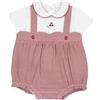 Chicco, Tutina Neonata a Maniche Corte, Pagliaccetto Con Comoda Apertura Con Bottoncini, in Morbido Cotone, Lavabile in Lavatrice, Abbigliamento 0-24 Mesi, Designed in Italy