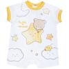 Chicco, Tutina Neonato a Maniche Corte, Pagliaccetto Neonato con Comoda Apertura con Bottoncini, in Morbido Cotone, Lavabile in Lavatrice, Abbigliamento Neonato 0-24 Mesi, Designed in Italy