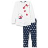 Chicco, Set 2 Pezzi: T-shirt Maniche Lunghe e Leggings per Bimba, Bimba 0-24, 9 mesi, Blu (580)