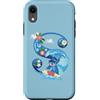 Disney Custodia per iPhone XR Monogramma dell'alfabeto Disney Lilo e Stitch lettera S per Stitch