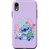 Disney Custodia per iPhone XR Disney Lilo & Stitch Cute Easter Bunny Stitch and Scrump