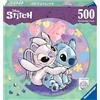 Ravensburger - Puzzle Disney Stitch, Puzzle Adulti, 500 Pezzi, Regali Festa della Mamma Originali, Collezione Circolare, 52x52cm