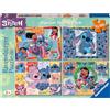 Ravensburger - Puzzle Stitch, Collezione Bumper Pack 4X100, Idea Regalo per Bambini 5+ Anni, Gioco Educativo e Stimolante, 4 Puzzle da 100 Pezzi, 36x26 cm