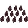 KAISH 12pcs 1/4 Vintage sollevato Mini Chicken Head Knobs Piccole Dimensioni Guitar Bass Potentiometro Manopole con Set Vite WineRed