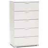 milani home MilaniHome.it - cassettiera per Soggiorno Cucina Bagno Fatto in Italia cm 60x38x103 HDI coloreBianco