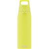 Sigg Shield One Borraccia sport (0.75 L / 1 L), Bottiglia acqua priva di sostanze inquinanti e a prova di perdita, Borraccia acciaio inossidabile con ONE Top, Argento (Brushed), 1 L