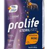 Prolife Sterilised Mini Anatra e Riso Nutrigenomic crocchette cane 7 Kg