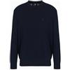 Armani Exchange Icon Project, Embroidered Logo, Maglione Uomo, Deep Navy, L