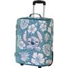 Disney Lilo e Stitch Aloha-Valigia da Cabina Pieghevole, Blu, 20 x 40 x 55 cm, Capacità 44 L