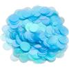 CABODYALS 450 pezzi di paillettes rotonde piatte blu 20 mm paillettes trasparenti in plastica PVC appliques iridescenti con fori sciolti per cucire artigianato fai da te Bor