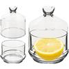 Vilde Contenitore per limone, in vetro con coperchio, per limone, 9 x 12 cm
