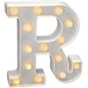 JANDEI - Lettere LED, Numeri Luminosi, Figura a Cuore, 22cm, con Luce Calda per Decorazione e Atmosfera, Luci Notturne Scrivania, Compleanni, Matrimoni, Vetrine. Funzionano con batterie AA (R)