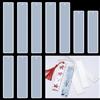 Vin Beauty 10 stampi rettangolari in silicone per segnalibri riutilizzabili, in resina epossidica, per segnalibri in silicone trasparente (5,5/3,7 pollici)