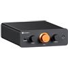 Fosi Audio P4 Mini Preamplificatore con 3 Ingressi RCA, Preamp Stereo Home Audio per Amplificatori/Subwoofer Attivi/Casse, Guadagno Regolabile a 3 Livelli (3/6/9 dB), Controlli per Bassi e Alti