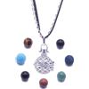 NILUXE DESIGN - Collana Donna Llamador de Ángeles per Gravidanza - Sfera Musicale Messicana Vintage - Ciondolo Donna in Argento con Pietre Naturali Talismano e Due Catene - Diffusore di Aromaterapia