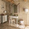DEGHI Consolle 80x76h cm bianco con 2 cassetti - Eveline