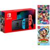 Nintendo Switch Rosso/Blu neon 32 GB Pack + Mario Kart 8 Deluxe + Donkey Kong: Tropical Freeze