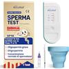 Accufast Test di spermatozoi per uomini - SP10 Test di fertilità per uomini - Test di spermatozoi per la casa - Concentrazione di sperma con linee T1/T2: oligospermia pesante, oligospermia, normale |