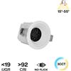 Faro da Incasso Bianco 8W, Foro Ø55mm, CCT, 15°-55° con driver Philips Bianco Variabile CCT
