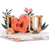 Cardology Biglietto Pop-Up Ti Amo | Biglietti per la Festa della Mamma, Biglietti per San Valentino o Biglietti per l'Anniversario | Fatto a Mano, 15cm X 20cm