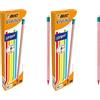 BIC Evolution 646 HB - Matita con gomma, 12 pezzi, colori assortiti (Confezione da 2)