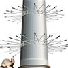 YUNLI Cintura di protezione per gatti, 2 pezzi, per tubi di lancia, per martore, in acciaio galvanizzato, per casa, diametro da 100 mm a Ø 130 mm, spaventapo, procione, protezione per martore