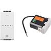 Bticino N4411C Livinglight Interruttore Dimmer, Bianco & N4531C Livinglight Modulo per Presa Connesso, Bianco