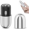 ezdor Mini rasoio elettrico, compatto rasoio elettrico per uomo e donna, mini rasoio ricaricabile USB-C, rasoio portatile impermeabile, potente rasoio da uomo, rasoio senza fili per viaggi, casa (Argento)