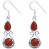 mantraroma orecchini argento 925 corniola pietra rossa arancione orecchini con pietre preziose vero argento ciondolo in argento sterling da donna regalo