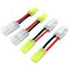 FLY RC 2 paia di adattatori RC compatibili con spina grande Tamiya a Mini Tamiya Plug Adapter 16AWG 5CM Femmina Maschio Cavo Filo per Airsoft