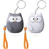 Qoosea 2 allarmi personali con allarme tascabile da 130 dB di emergenza, allarme di sicurezza personale, portachiavi con luce a LED, per bambini e donne anziane