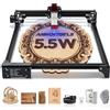 ANNOY TOOLS Macchina per Incisione Laser, Potenza di Uscita 5,5 W, Incisore Laser per Legno e Metallo, Punto Compresso da 12 V, 10000 mm/min, Area di Incisione Laser (400 x 400 mm) per Metallo DIY