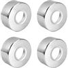 Mixxiula 4 Pezzi Rosette per Rubinetto Copri Tubi Termosifoni Coperchio del Tubo in Acciaio Inox Rosette di Copertura Decorativa per Rubinetto Doccia, per 25 mm Diametro Tubo