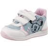 Geox B Rishon Girl C, Primi Passi Bimba 0-24, Blu/Bianco (Lt Jeans/White), 23 EU