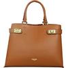 Cheval Firenze Borsa a mano Shedir, Vera Pelle Made in Italy (Cuoio)