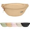 Mayoii Marsupio leggero per viaggi, sport, escursionismo, elegante marsupio da donna e marsupio da uomo, resistente all'acqua, cintura regolabile in vita, Verde, Taglia unica, moderno
