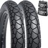 YUNSCM 2-PCS 20 pollici Fat E-biciclettat pneumatici 20x3.0/76-406 and 20 pollici bicicletta camera d'aria Schrader Valve Compatible with Electric bicicletta 20x3.0 All-Terrain Directional Tread