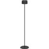 Eglo Lampada a stelo a energia solare Roccanova, a batteria, per interni ed esterni, per soggiorno, dimmerabile in 3 livelli, in acciaio nero, colore luce: bianco caldo, IP44