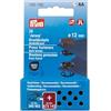 Prym 390780 - Bottoni automatici in jersey, 12 mm, colore marrone scuro, compatibili con Vario Creative Tool