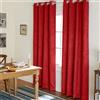 TOWN & COUNTRY EVERYDAY Exclusive Home Curtains Town & Country Everyday Oxford Coppia di Tende per Finestra con Occhielli, Poliestere, Chili, W 52 x L 96 (2 Panels), 2 unità