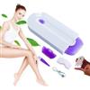 MOHXFE Gomma per capelli liscia come la seta,Depilazione indolore,Epilatore Smooth Touch Hair Remover Depilazione indolore per le donne,Ricarica USB,Applicare a qualsiasi parte del corpo