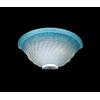 Generico Applique classico in vetro 1 luce Girella Celeste lampada da parete a mezzaluna in vetro per bagno camera soggiorno cucina scala corridoio in offerta