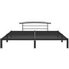 TREISL Adulti Strutture Letto 210x210x63 cm Nero in Metallo Offrono Ottimo Supporto Classico Camera da Letto Giroletto Decorare Interno | Non Incluso Materasso Adeguato 200x200 cm